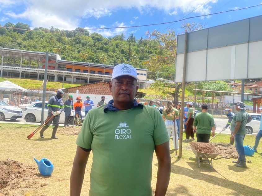 O pescador Pedro falou da importância dos espaços arborizados para o lazer.